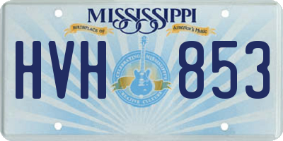 MS license plate HVH853