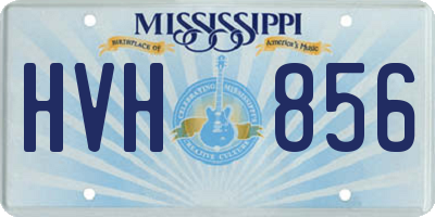 MS license plate HVH856