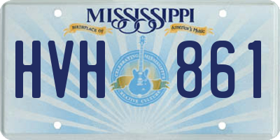 MS license plate HVH861