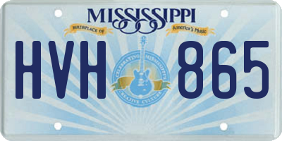 MS license plate HVH865