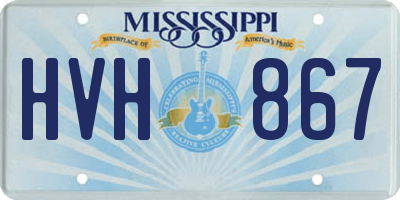 MS license plate HVH867