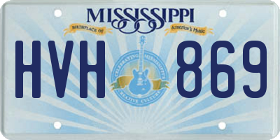 MS license plate HVH869