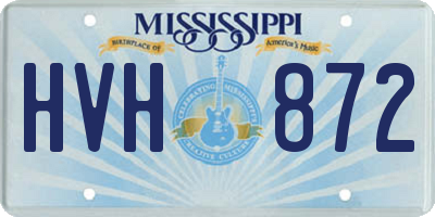 MS license plate HVH872