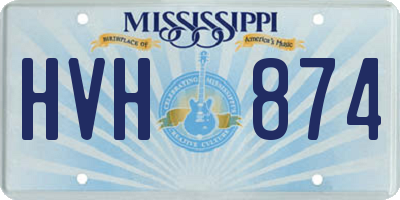 MS license plate HVH874