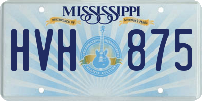 MS license plate HVH875