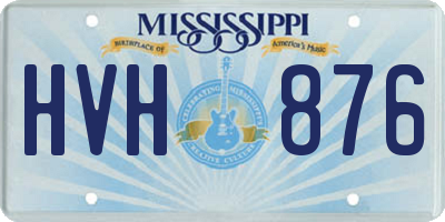 MS license plate HVH876