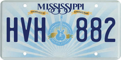 MS license plate HVH882