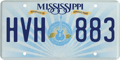 MS license plate HVH883