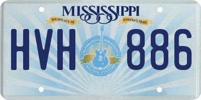 MS license plate HVH886