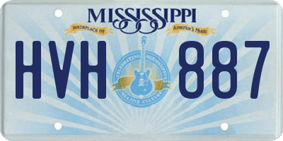 MS license plate HVH887