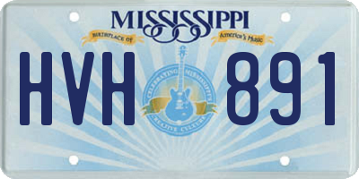 MS license plate HVH891