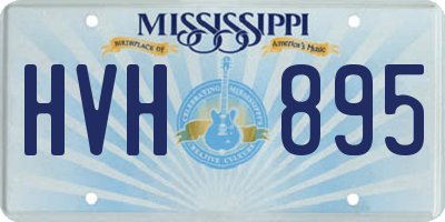 MS license plate HVH895