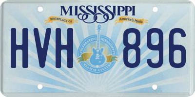 MS license plate HVH896