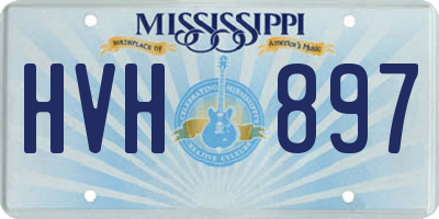 MS license plate HVH897