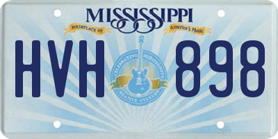 MS license plate HVH898