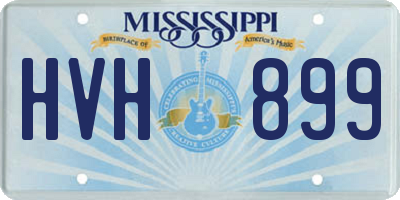 MS license plate HVH899