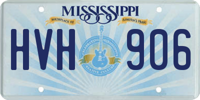 MS license plate HVH906