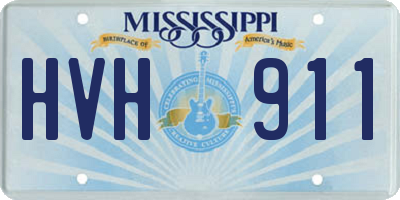 MS license plate HVH911