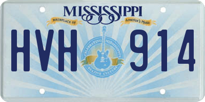 MS license plate HVH914