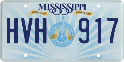 MS license plate HVH917