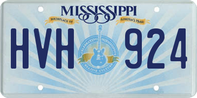 MS license plate HVH924