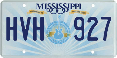 MS license plate HVH927
