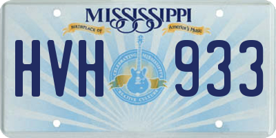 MS license plate HVH933
