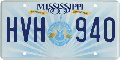 MS license plate HVH940