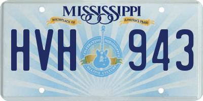 MS license plate HVH943
