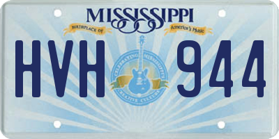 MS license plate HVH944