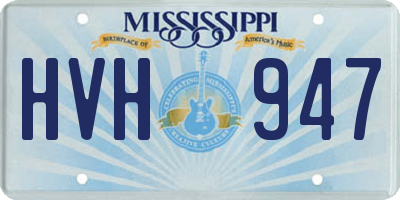 MS license plate HVH947