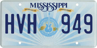 MS license plate HVH949