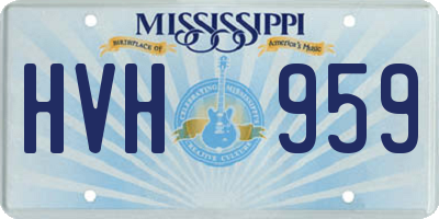 MS license plate HVH959