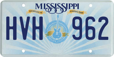 MS license plate HVH962