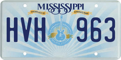 MS license plate HVH963