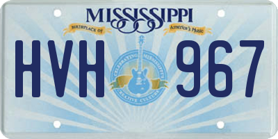 MS license plate HVH967