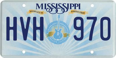 MS license plate HVH970