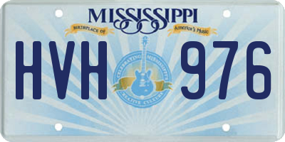 MS license plate HVH976