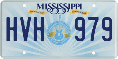 MS license plate HVH979