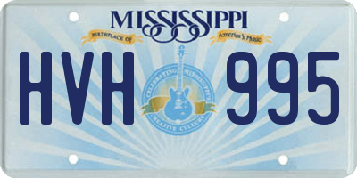 MS license plate HVH995
