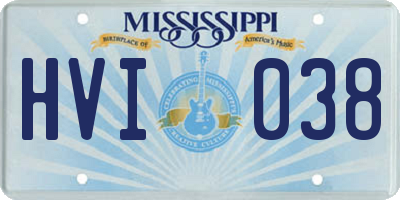 MS license plate HVI038