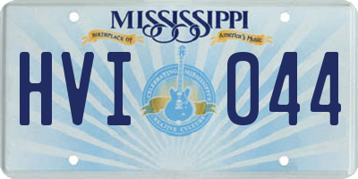 MS license plate HVI044