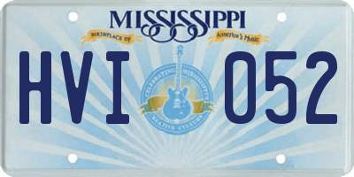 MS license plate HVI052