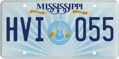 MS license plate HVI055