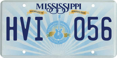 MS license plate HVI056