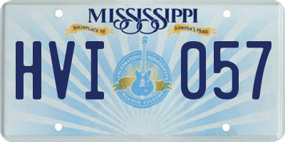 MS license plate HVI057