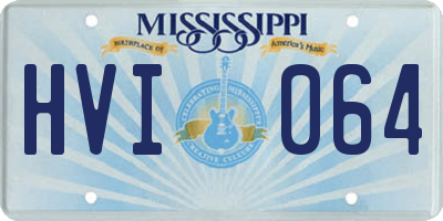 MS license plate HVI064