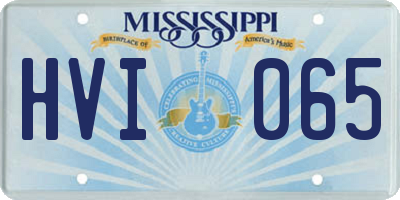 MS license plate HVI065