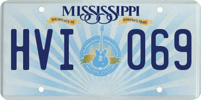 MS license plate HVI069