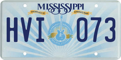 MS license plate HVI073